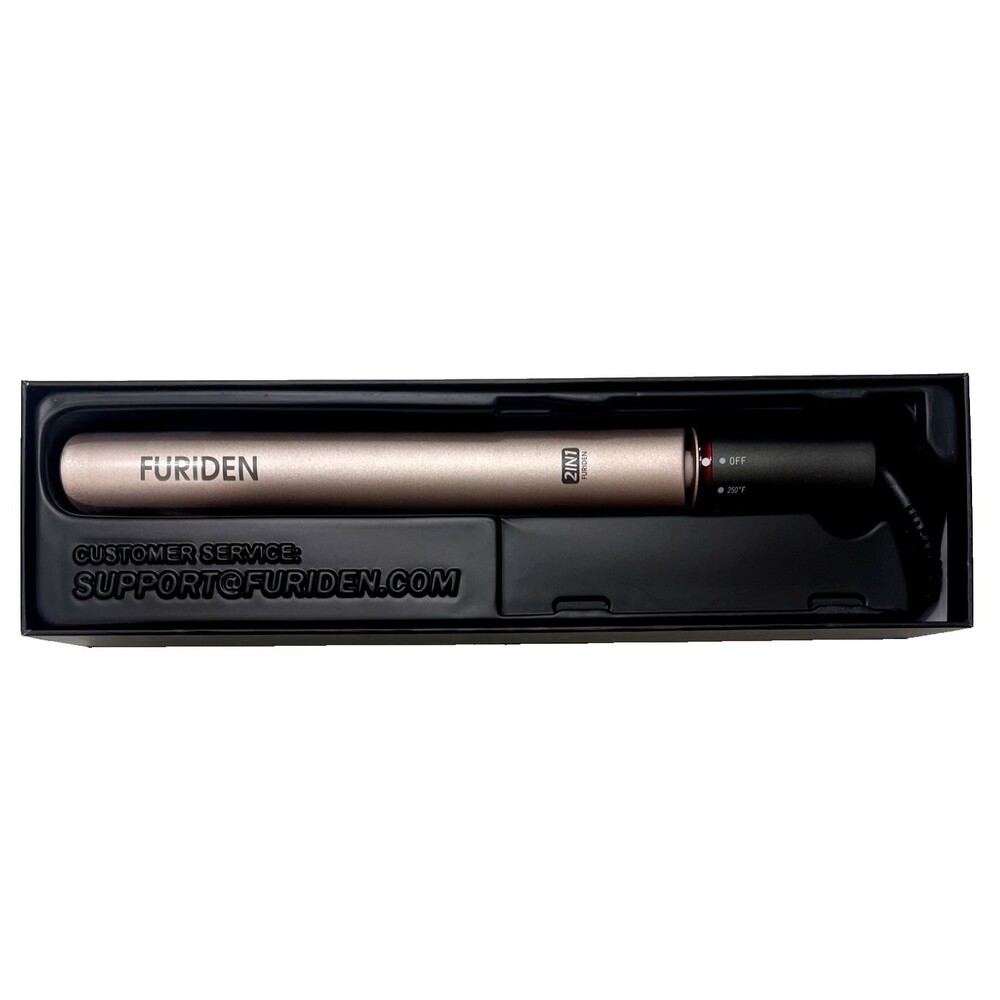 Furiden Professional Hair Straightener 2 in 1, Flat Iron & Curling Iron | New!